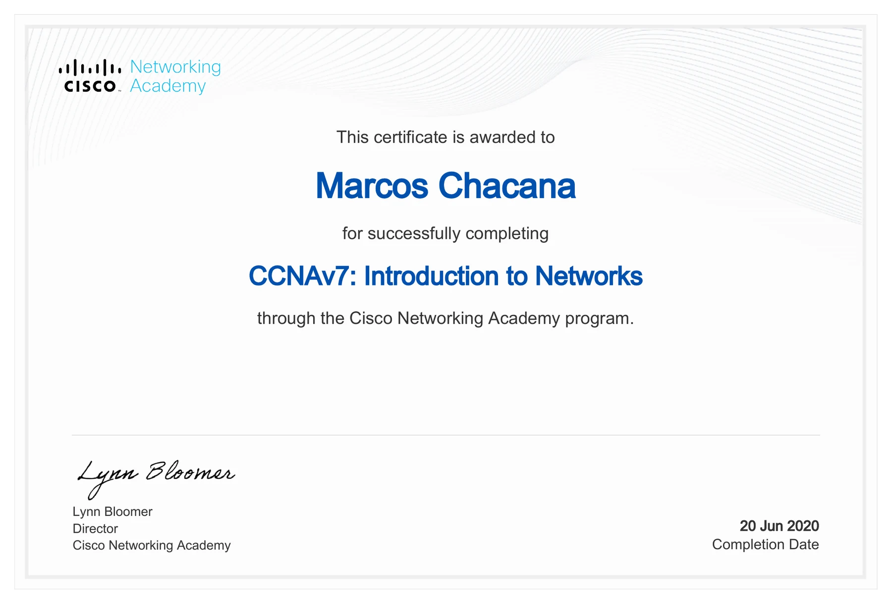 Cisco Introduction to Networks